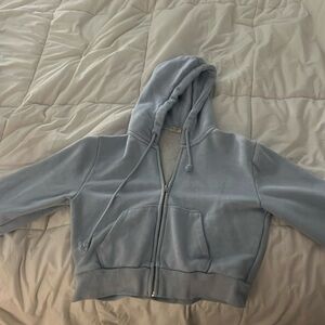 Light Blue Brandy Melville cropped cute jacket
